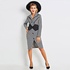 Audrey Hepburn Country Girl Dresses Retro Vintage 1950s Wasp-Waisted Rockabilly Dress Coat Women