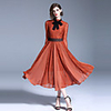 Audrey Hepburn Country Girl Dresses Retro Vintage 1950s Wasp-Waisted Rockabilly Dress Women