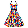 Audrey Hepburn Country Girl Polka Dots Dresses Retro Vintage 1950s Rockabilly Dress Masquerade Women