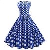 Audrey Hepburn Country Girl Polka Dots Dresses Retro Vintage 1950s Wasp-Waisted Dress Masquerade Rockabilly Prom Dress Women