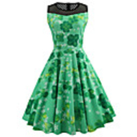 Audrey Hepburn Dresses 1950s Vintage Inspired Vacation Dress Dress A-Line Dress Tea Dress Rockabilly Women