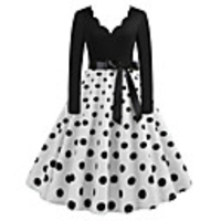 Audrey Hepburn Dresses 1950s Vintage Inspired Vacation Dress Dress A-Line Dress Tea Dress Rockabilly Women