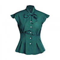 Audrey Hepburn Dresses Retro Vintage 1950s Dress Blouse / Shirt Masquerade A-Line Dress Women