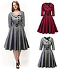 Audrey Hepburn Dresses Retro Vintage 1950s Dress Masquerade A-Line Dress Trench Coat Women