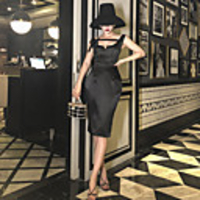 Audrey Hepburn Dresses Retro Vintage 1950s Little Black Dress Vacation Dress Dress Party Costume Masquerade A-Line Dress Women