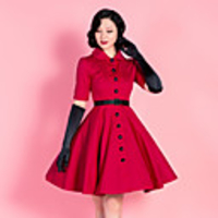 Audrey Hepburn Dresses Retro Vintage 1950s Vacation Dress Dress Masquerade A-Line Dress Tea Dress Women