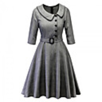 Audrey Hepburn Dresses Retro Vintage 1950s Vacation Dress Dress Masquerade A-Line Dress Tea Dress Women