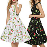 Audrey Hepburn Dresses Retro Vintage 1950s Vacation Dress Dress Masquerade Women