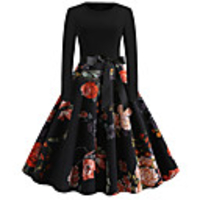 Audrey Hepburn Dresses Retro Vintage 1950s Vacation Dress Summer Dress A-Line Dress Tea Dress Rockabilly Women