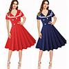 Audrey Hepburn Dresses Retro Vintage 1950s Wasp-Waisted Vacation Dress Dress A-Line Dress Tea Dress Rockabilly Women