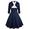 Audrey Hepburn Dresses Retro Vintage 1950s Wasp-Waisted Vacation Dress Dress A-Line Dress Tea Dress Rockabilly Women