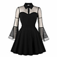 Audrey Hepburn Dresses Retro Vintage 1950s Wasp-Waisted Vacation Dress Dress Masquerade A-Line Dress Tea Dress Women
