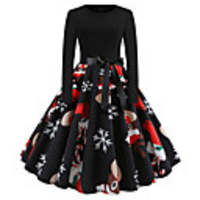 Audrey Hepburn Dresses Retro Vintage Vacation Dress Dress A-Line Dress Tea Dress Rockabilly Women
