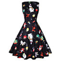 Audrey Hepburn Dresses Retro Vintage Vacation Dress Dress A-Line Dress Tea Dress Rockabilly Women