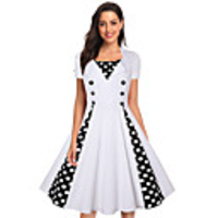 Audrey Hepburn Dresses Vintage Inspired Vacation Dress Dress A-Line Dress Tea Dress Rockabilly Women