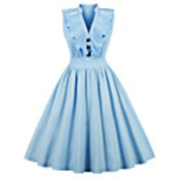 Audrey Hepburn Dresses Vintage Vacation Dress Dress A-Line Dress Tea Dress Rockabilly Women
