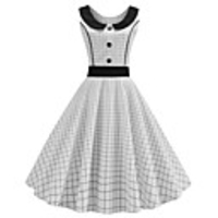 Audrey Hepburn Polka Dots Dresses Retro Vintage 1950s Vacation Dress Dress Party Costume A-Line Dress Tea Dress Women