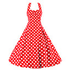 Audrey Hepburn Polka Dots Dresses Retro Vintage 1950s Vacation Dress Dress Women