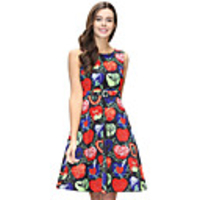 Audrey Hepburn Polka Dots Dresses Retro Vintage 1950s Vacation Dress Dress Women