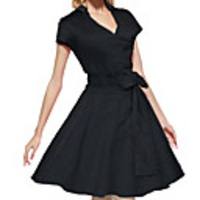 Audrey Hepburn Polka Dots Dresses Retro Vintage 1950s Vacation Dress Dress Women