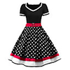 Audrey Hepburn Polka Dots Dresses Retro Vintage 1950s Vacation Dress Summer Dress Women