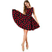 Audrey Hepburn Polka Dots Dresses Retro Vintage 1950s Vacation Dress Summer Dress Women