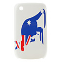 Australia Flag and Giraffe Pattern Protective Case for Blackberry 8520 and 8530
