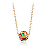 Austrian Crystal Diamond Colorful Ball Pendant Necklace
