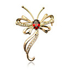 Austrian Crystal Long Tail Butterfly Brooch