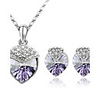 Austrian Crystal Strawberry Shape Earrings Necklace