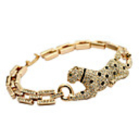 Austrian Diamond Inlaid Panther Bracelet