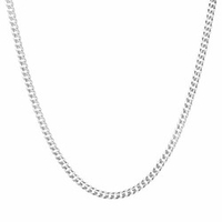 authentic solid sterling silver cuban curb link. 925 itprolux necklace chains 2mm - 10.5mm diamond-cut,  16 - 30,  silver chain for men amp; women,  made in italy,  (2mm diamond-cut, 26)