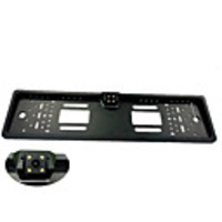 Auto EU Car License Plate Frame HD Night Vision Car Rear View Camera Reverse Rear Waterproof Camera With 4 Led Light