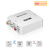AV TO HDMI Scaler Adapter HD Video Composite Converter Box HDMI to RCA AV/CVSB L/R Video 1080P Mini HDMI2AV Support NTSC PAL