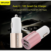 AWEI 12 W Output Power USB Car USB Charger Socket Portable Charger Portable For iPad Cellphone miniinthebox