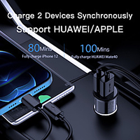AWEI 20 W Output Power USB PD Charger Car USB Charger Socket Portable Charger For iPad Cellphone miniinthebox