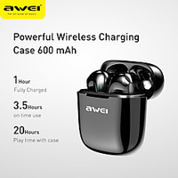 Awei T26 New Product Mini Tws Bluetooth Headset 5.0 Wireless Waterproof Touch Earbuds In-ear