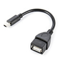 B-340 OTG Mini USB Male to USB Female Adapter (Black) High quality,  durable