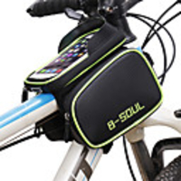 B-SOUL Cell Phone Bag Bike Frame Bag Top Tube 6.2 inch Touch Screen Waterproof Portable Cycling for Samsung Galaxy S6 Samsung Galaxy S6 edge LGG3 Blue Green Red Road Bike Mountain Bike MTB Outdoor