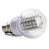 B22 SMD 3528 66-LED 430LM 2800-3200K Warm White Light Bulb