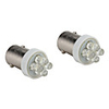 BA9S 0.25W 4-LED White Light Bulb for Car Dashboard/Trunk Lamps (2-Pack,  DC 12V)