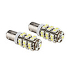 BA9S 1.5W 25x3528 SMD White Light LED Bulb for Car Dashboard/Trunk Lamps (2-Pack,  DC 12V)