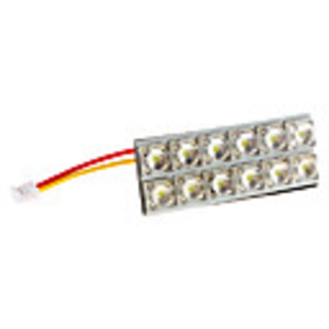 BA9S/Festoon/T10 4W 12-LED 320-350LM White Light LED Bulb for Car Door/Reading Lamp (12V)