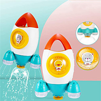 Baby Bath Toy,  Spray Water Bathtub Toy,  Space Rocket Fountain Shower Toys,  Fun Bath Time Tub Toy, Gift for 18 Months, 2, 3 Year Olds Infants Toddlers Boys Girls Kids Children miniinthebox