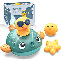Baby Bath Toys,  Automatic Sprinkler Bathtub Shower Toys for Toddlers Kids Boys Girls,  Pool Bathroom Toy with 3 Replaceable Water Spray miniinthebox
