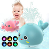 Baby Bath Toys for Toddlers 1 2 3 4 5 Years Old Boys and Girls Kids,  Light Up Whale Bath Toy Sprinkler Automatically Bath Tub Toy for Bath with Color Box miniinthebox