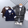 Baby Boys 3 Pieces Suit Blazer Clothing Set Basic Wedding Birthday Performance Cotton Sleeve miniinthebox