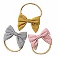 baby girl headbands with bows,  super soft nylon hair bands for newborn,  infant,  toddler