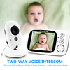 Baby Monitor Temperature Sensor Night Vision Babysitter Wireless Video Baby Care with 3.2Inches LCD 2 Way Audio Talk Surveillance Security Camera VB603