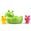 Baby Shower Rubber Frog Yellow Pink Green